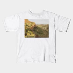 Italian Landscape by Thomas Cole Kids T-Shirt